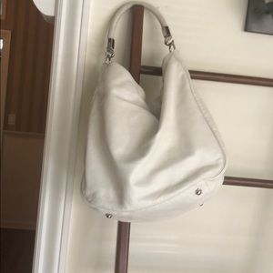 YSL white leather hobo for sale!!
